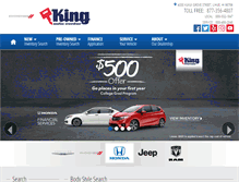 Tablet Screenshot of kingautocenter.com